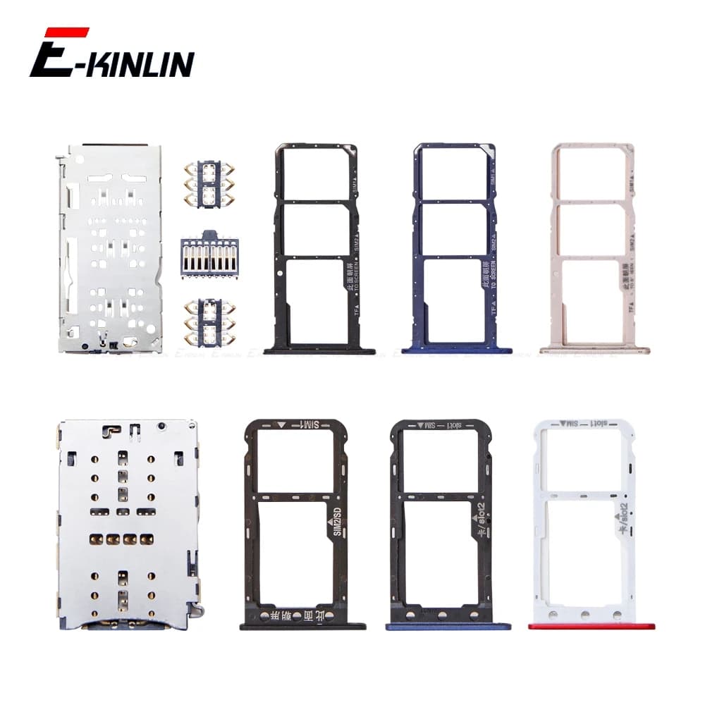 Contenitore per slot per presa per scheda Micro SD Sim per HuaWei Honor Y6 Pro Y5 Prime 2018 2017 DRA-LX2 L01 DUA-LX2 L21 Lettore adattatore