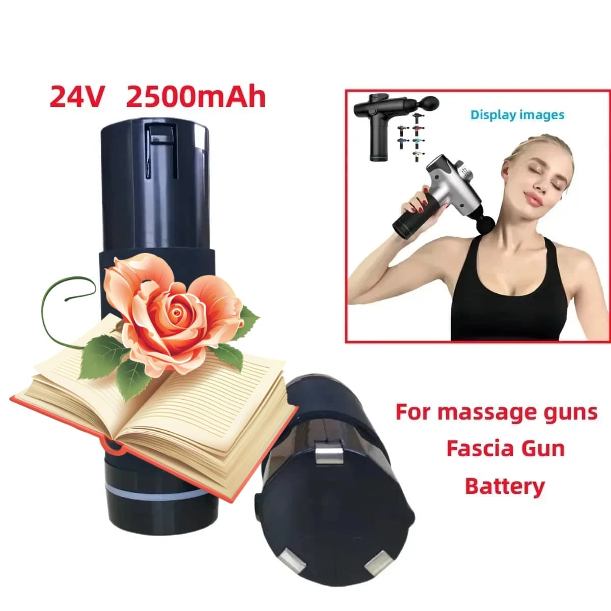 2026 24V 2500mAh Rechargeable Battery for Replacement Massage Gun