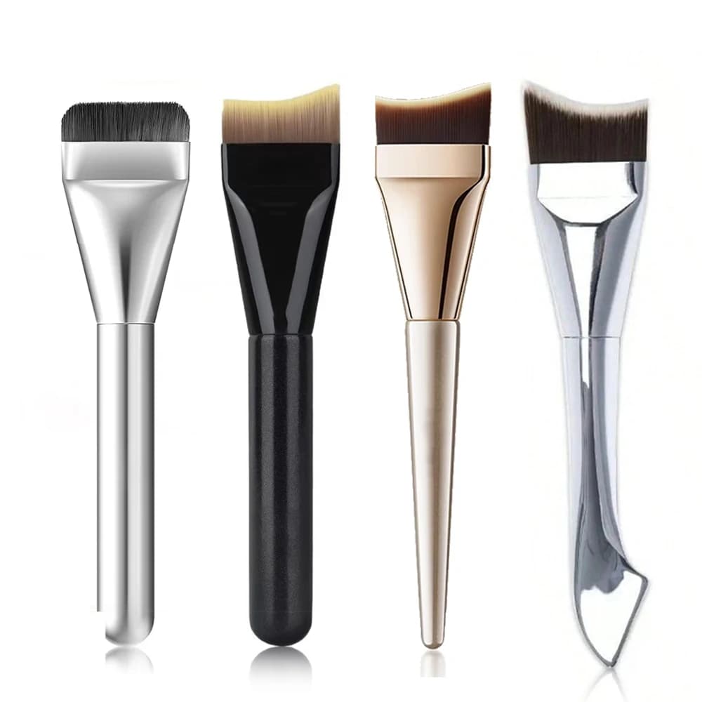 Pennello per fondotinta ultra sottile - Pennello piatto leggero per sfumare perfettamente il trucco in crema e liquido - Make-up professionale