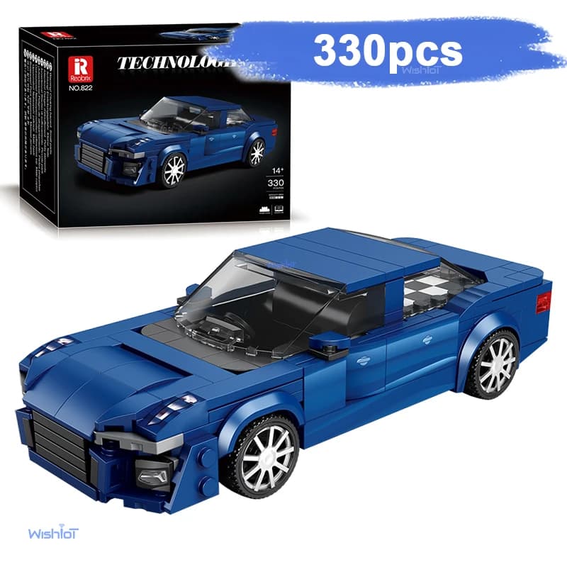 822 Car 1:24 Scale Mini Model Car 330pcs Building Blocks MOC City Creative Exper Bricks Technical Education Toys For Boy Gift