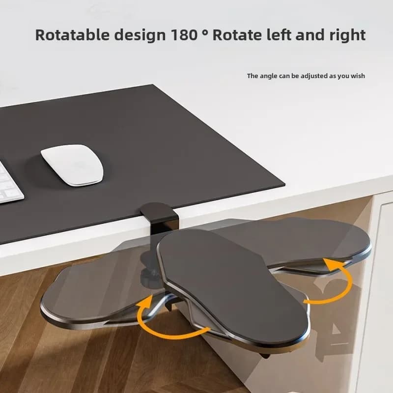 Supporto Ergonomico Pieghevole per Braccio e Polso da Scrivania, Poggiapolsi per Tastiera, Estensore per Braccio, Supporto Girevole per Mousepad