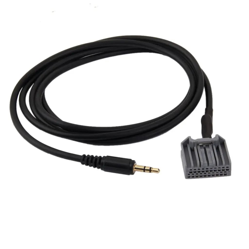 Cavo Audio Nero da 3,5mm, Adattatore per Ingresso Ausiliario per Autoradio Honda Civic CRV Accord
