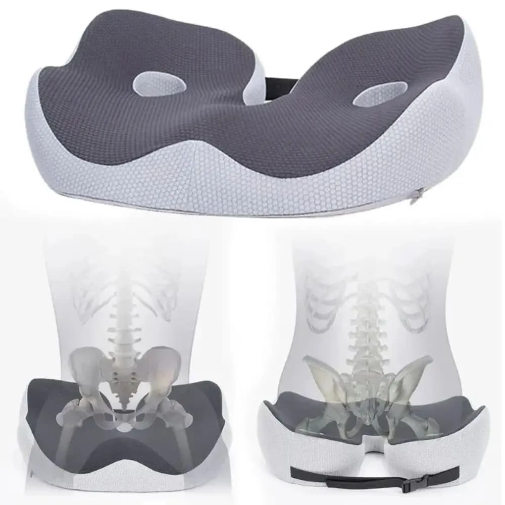 Cuscino per sedile ergonomico per emorroidi Cuscino per sedia da ufficio relax antiscivolo Comodo cuscino per sedile universale per sollievo osseo