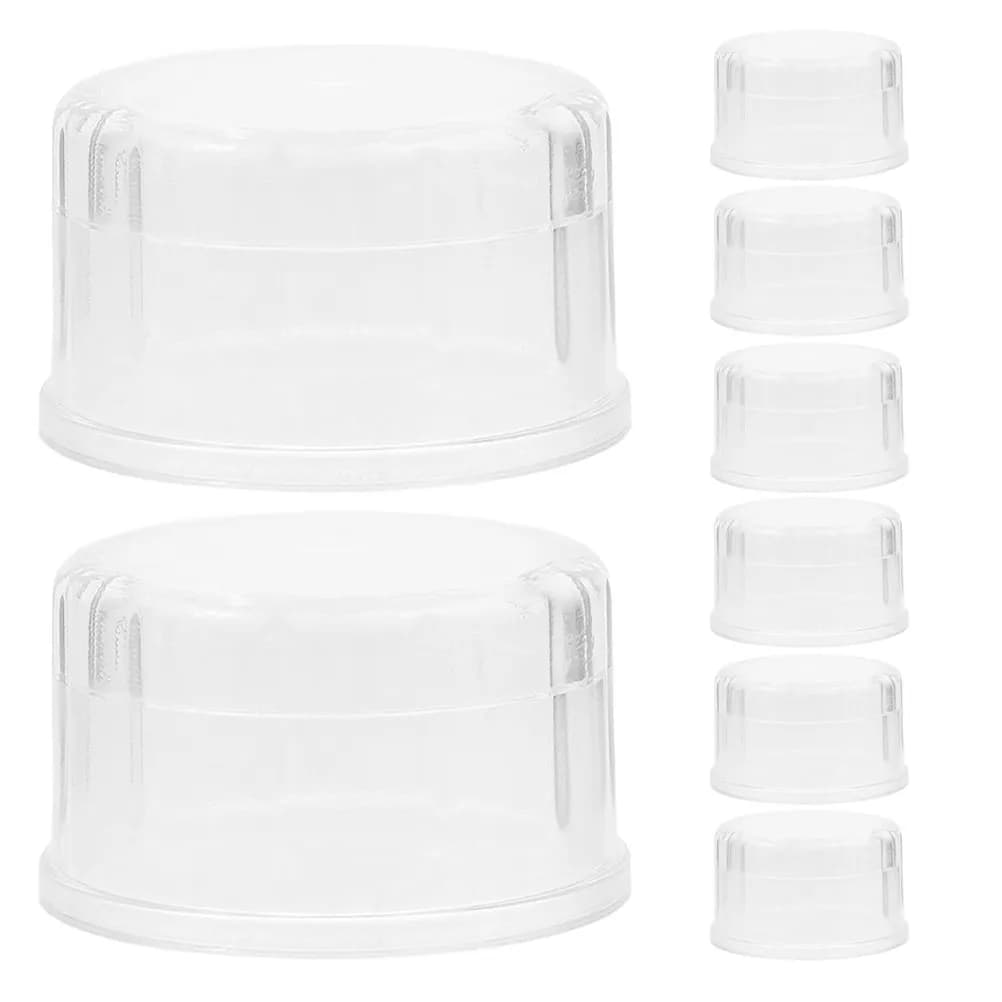 Set di 8 Coperchi Antigoccia in Plastica per Shaker, Ricambi per Bottiglie, Coperchi per Cocktail, Succhi, Bubble Tea, Barattoli Mason e Bicchieri Shaker