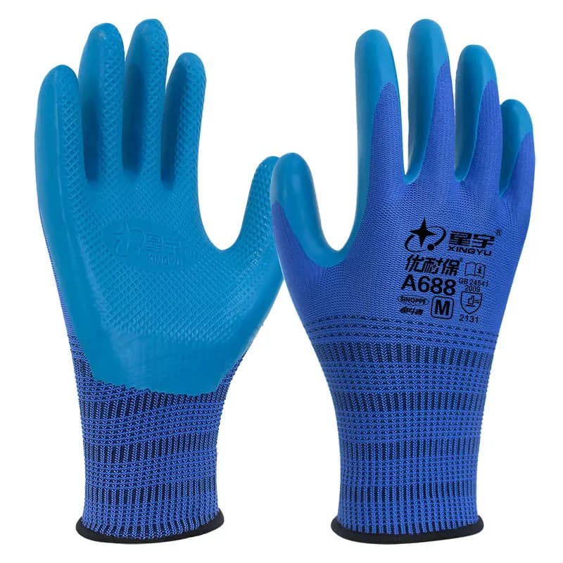 1 paio di guanti da lavoro antiscivolo super grip guanti da giardino resistenti all'usura impermeabili con rivestimento in lattice per la riparazione del giardino