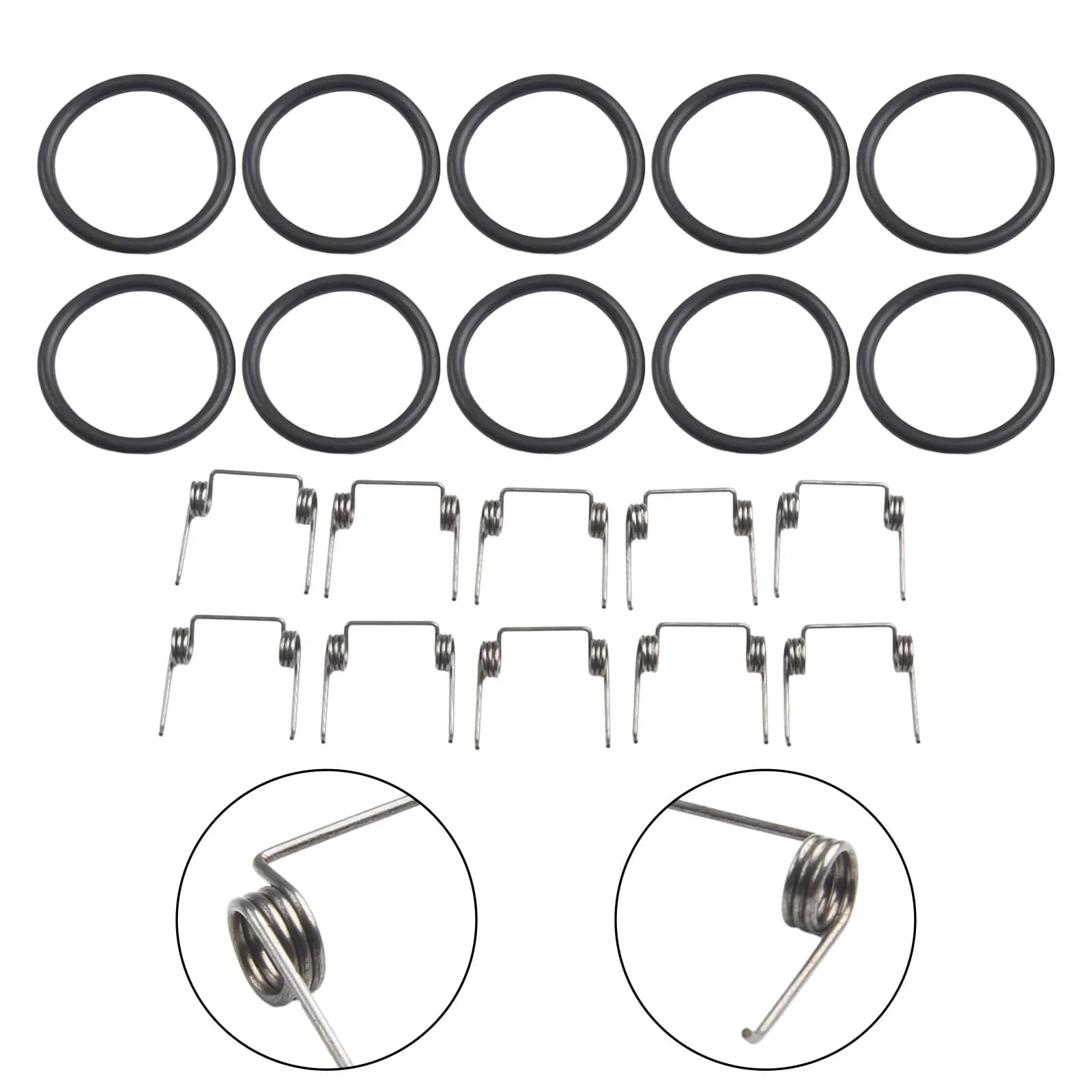 O-ring e molla di alimentazione (10 pezzi ciascuno) per riparazione attrezzature chiodatrici e graffatrici NV45AB2, NV45AE, NV45AA, NV50AA, NV50A1, NT65A2