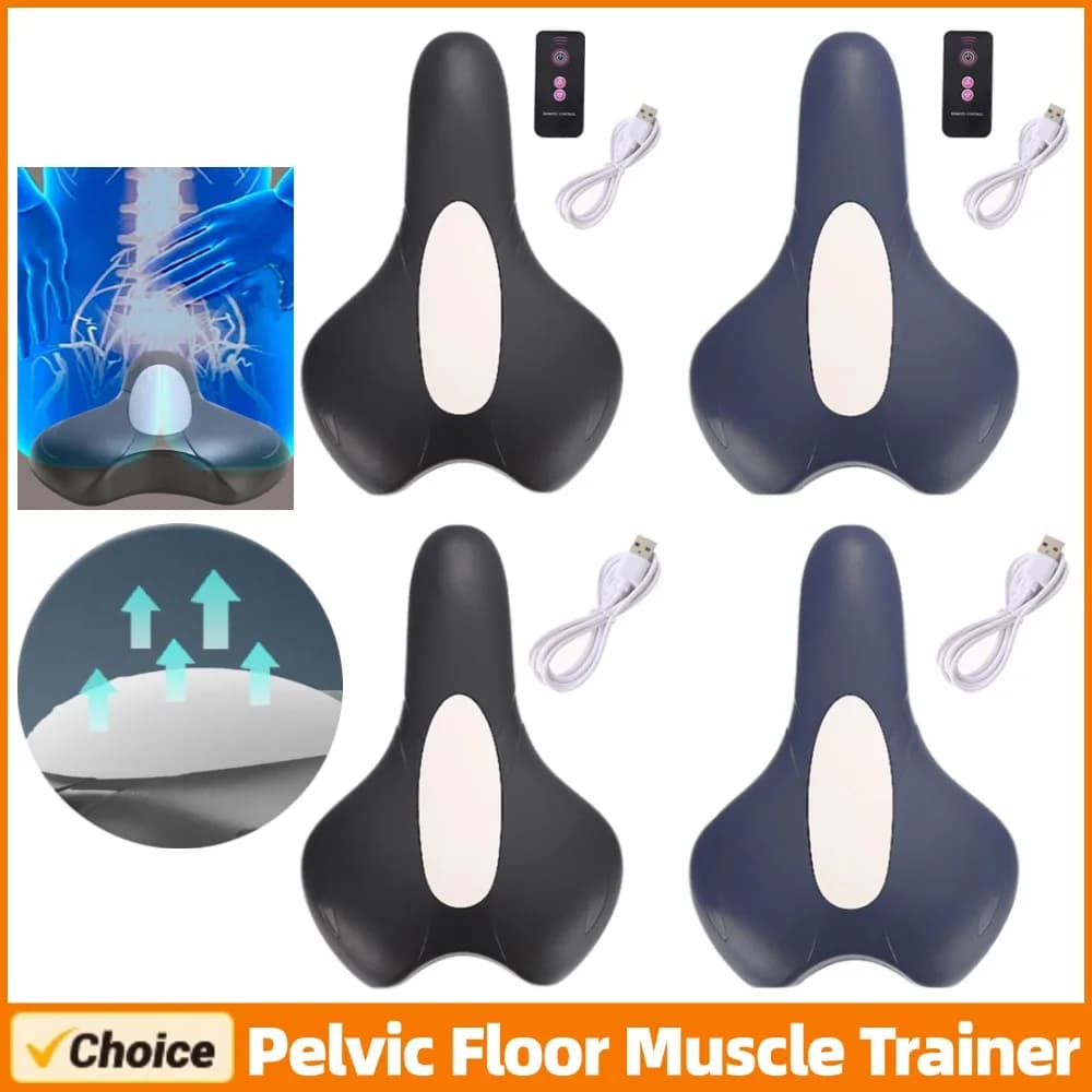 Allenatore elettrico dei muscoli del pavimento pelvico Attrezzatura ergonomica per l'allenamento del rinforzo dell'anca Cuscino per massaggio ricaricabile per esercizi da donna