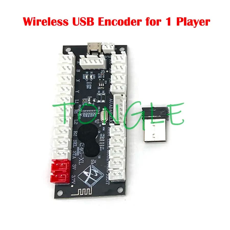 Wireless arcade game controller Zero Delay, USB encoder, joystick button, DIY PS kit, PS3, Android Raspberry Pi, PC, 2.4G