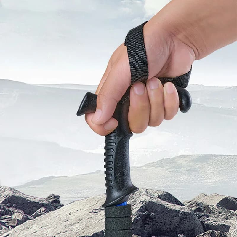 Trekking Stick Handle Adjuster Handle Single-Piece Walking Stick Single-Piece Head Attack Converter for Climbing