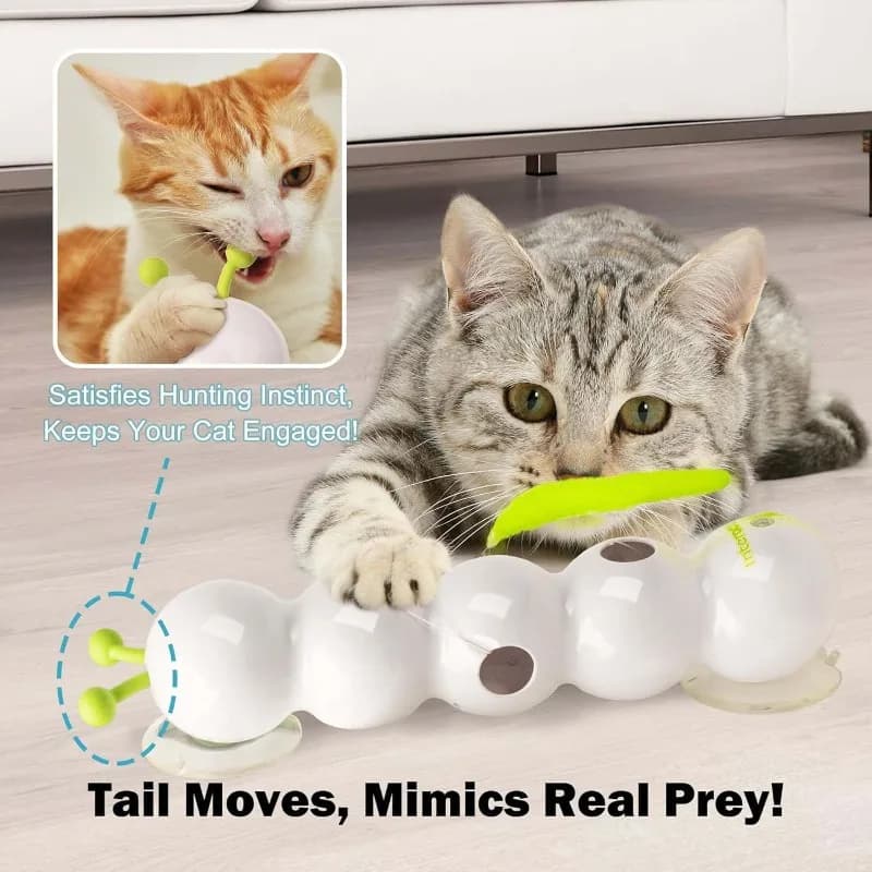 Electric Caterpillar Cat Toy USB Rechargeable Motion Sensor Interactive Self Play Entertainment Toy for Indoor Kittens and Cats