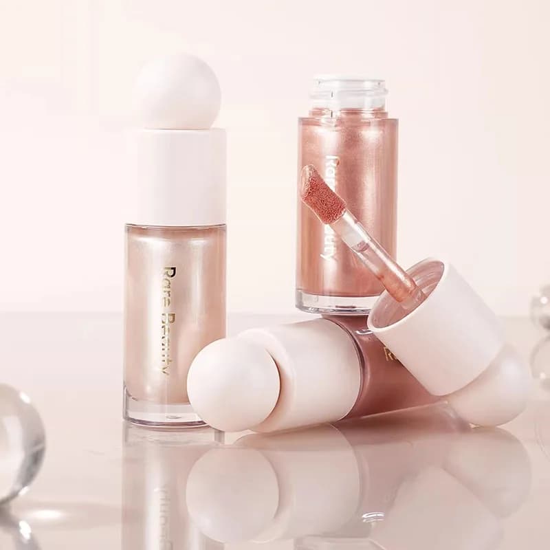 Rare Beauty Blush Liquido Illuminante Contorno Effetto Lucido Gel Trucco Viso Corpo Luminoso Glitter Naturale