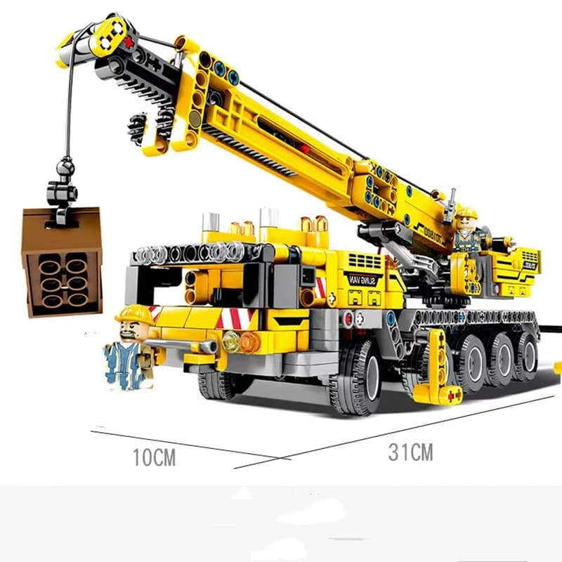 Giocattolo da costruzione per assemblaggio di gru per gru per camion di ingegneria meccanica per l'educazione scientifica e della tecnologia