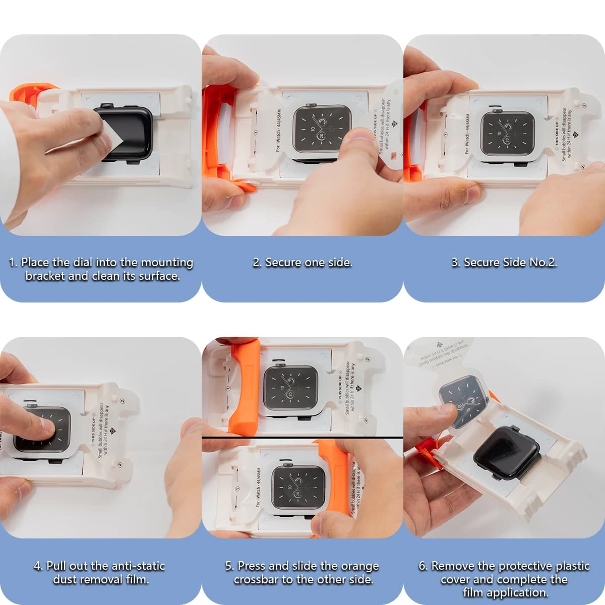 Pellicola Idrogel per Apple Watch 40 41 44MM 45MM S11 S10 46mm 42mm Protezione Schermo + Strumento di Fissaggio PC per IWatch Series Ultra 2 3 9 8 7 SE3