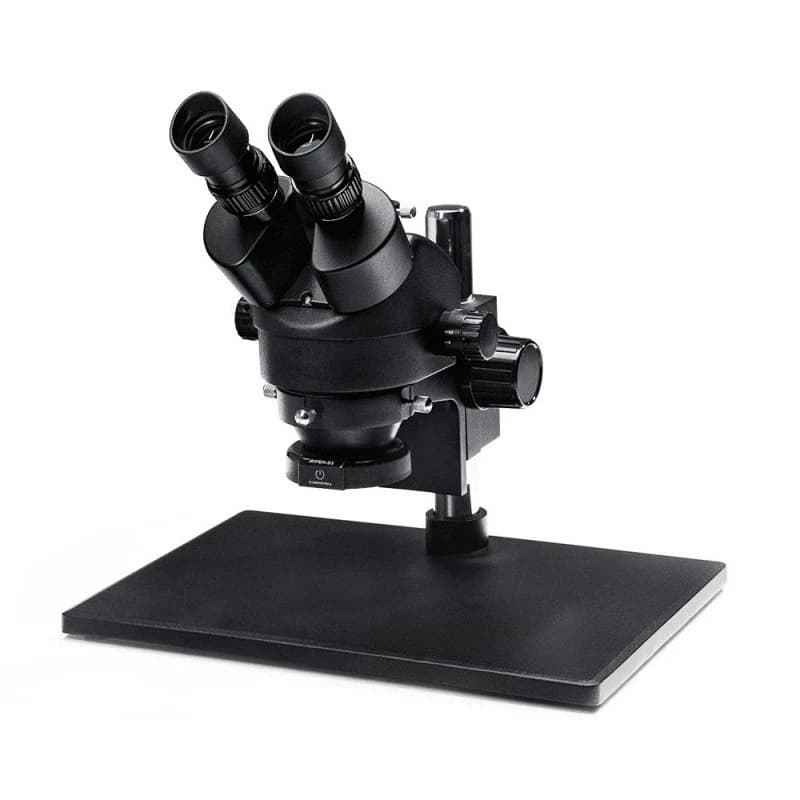 Microscopio 6558X, microscopio trinoculare, microscopio con base grande per la manutenzione di telefoni cellulari
