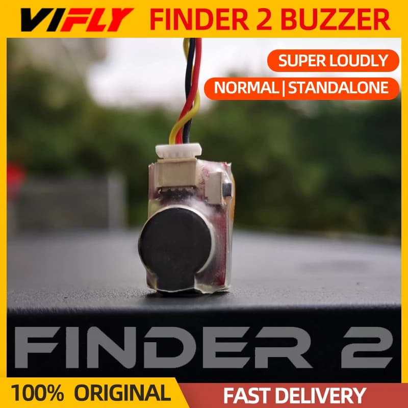 VIFLY Finder 2 V2 Buzzer Tracker Modello smarrito Segnale acustico Allarme Batteria incorporata per aereo RC FPV Quadcopter Drone Racing