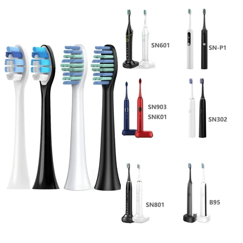 Per SOUNESS Spazzolino Elettrico Testa SN903/SN901/905/601/SN801/SN810/SN201/SNK01/ST802/ST903 DuPont Setole Morbide Testine