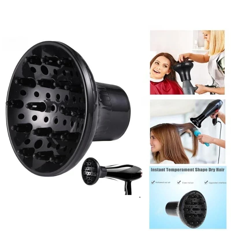 Diffusore universale per asciugacapelli, diffusore impermeabile per capelli ricci e mossi, diffusore resistente al calore per asciugacapelli