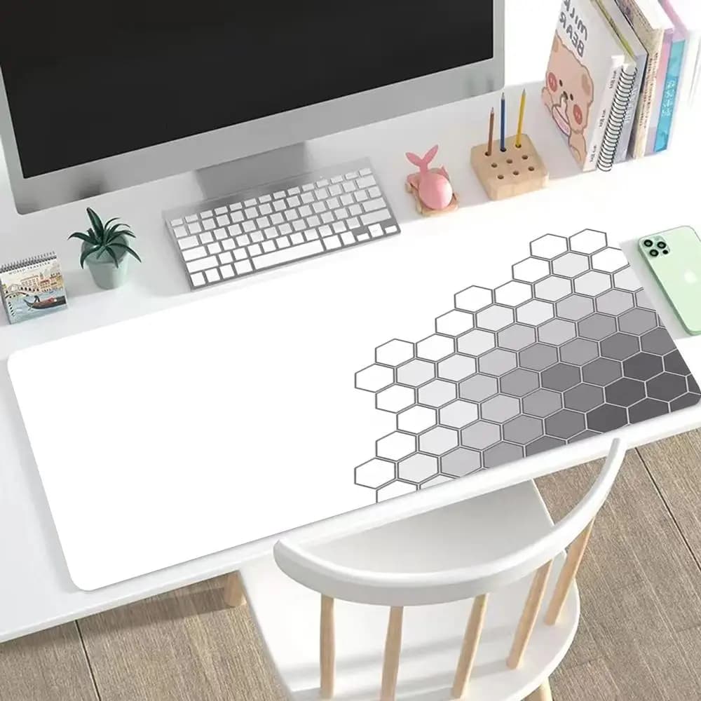 Tappetino per Mouse Geometrico Carino HD, Tappetino Esteso per Tastiera da Gaming, Grande Mousepad 90x40cm XXL per Gamer