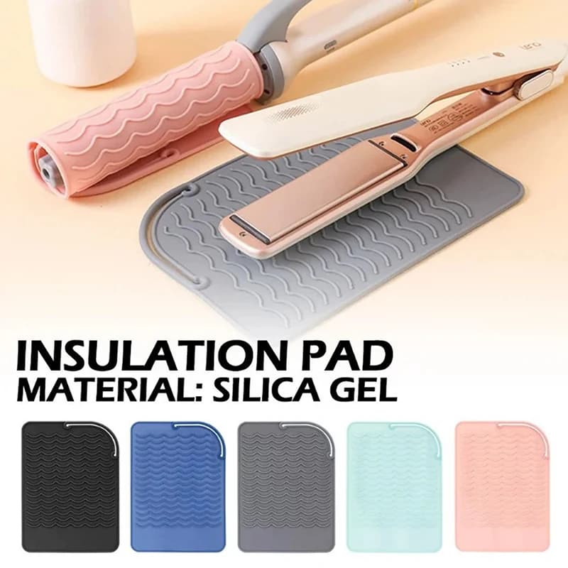 Heat Resistant Silicone Multifunction Insulating Mat for Hair Plate, Iron, Curtain, Iron