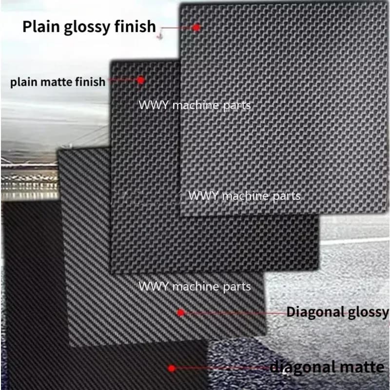 3K Full Carbon Fiber Plate 400x500mm, Multiple Thickness 0.5mm-7.0mm, High Strength Light Weight Material