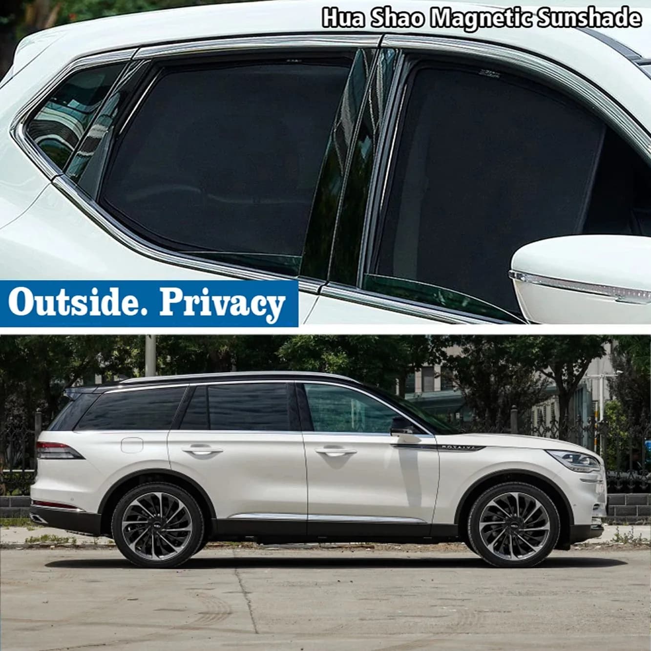 For Lincoln Aviator GT 2021 - 2025 2023 2024 Magnetic Car Sunshade Shield Front Windshield Frame Curtain Sun Shades Accessories