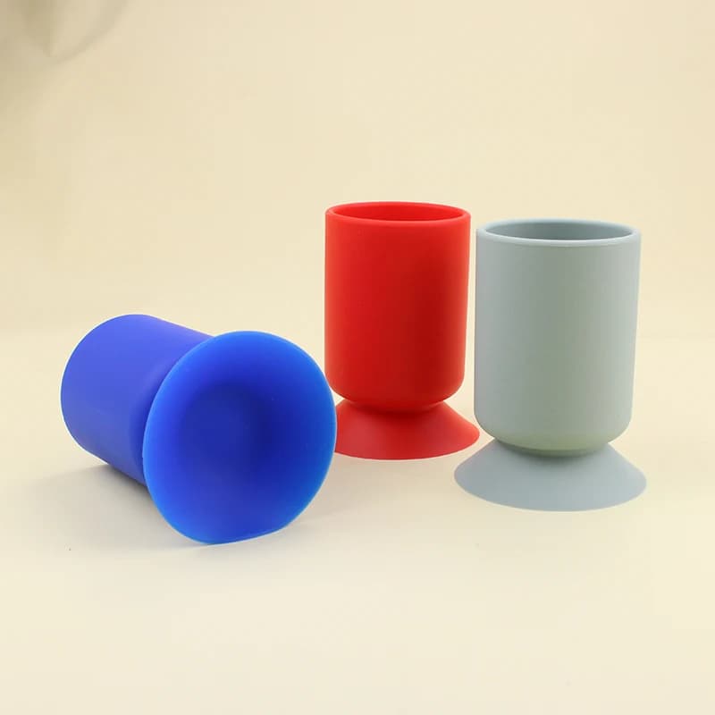 Organizer da scrivania in silicone con ventosa, porta penne per strumenti di scrittura per studenti