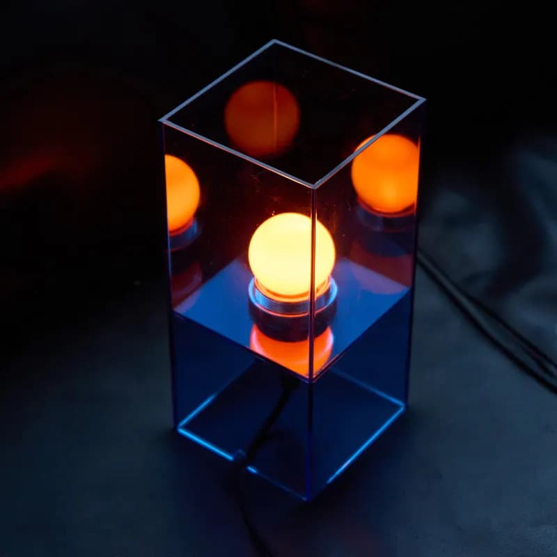 Desk Lamp and Bedside Table in Modern Acrylic, Minimalistic Ambient Light with Premium Design, Creative and Custom Home Lighting Solution
