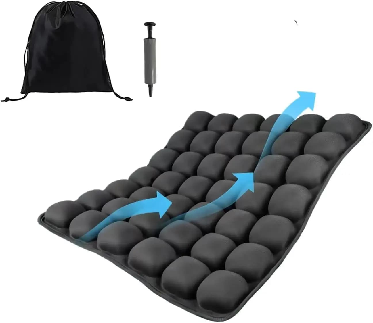 Travel Inflatable Bearing for Flying Long, Office Chairs, Cars and Seats in Rotelle - Portable Ergonomic Design
