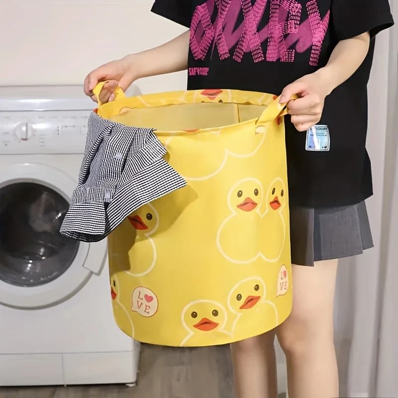Waterproof Folding Basket for Dresses, Box for Toys, Bathroom Basket, Laundry Basket