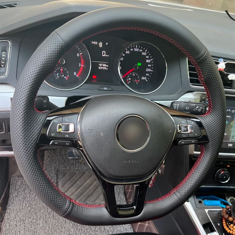 Hand Sewn Cover for Volkswagen 2019 Jetta GOLF 2017 Polo 2020 Arteon 2020 Amarok in microfiber leather