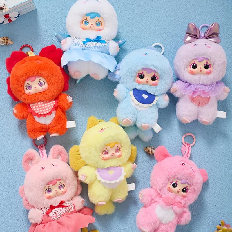 Samuel Ocean Fun Day Series Blind Box - Serie di Blind Box, Giocattolo Trendy, Simpatico Peluche, Portachiavi, Ciondolo per Borsa, Regalo per Ragazze