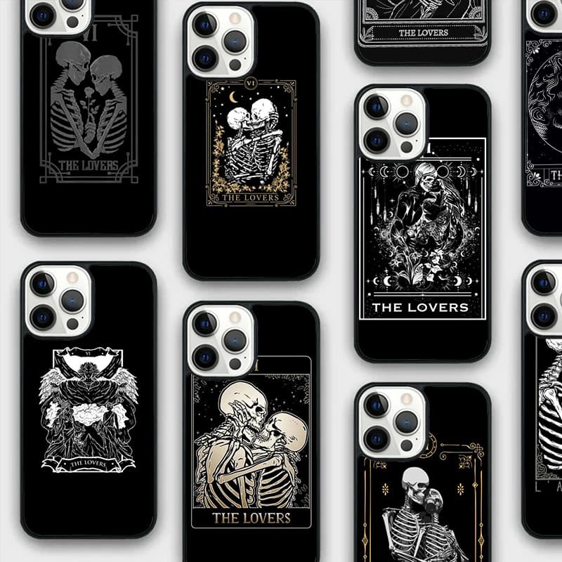The Lovers VI Tarot Card Phone Case for iPhone 17 Pro Max 14 Plus 16 15 13 11 12 Shockproof Cover