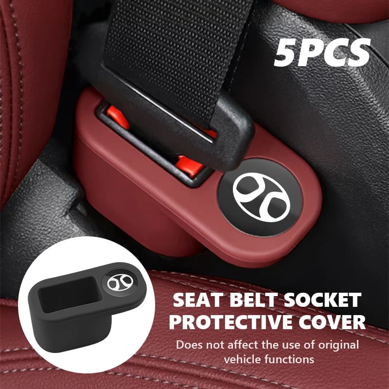 Car Seat Belt Base Anti-Collision Protector Cover Accessories For BAIC Beijing BJ30‌ BJ40 BJ60 BJ80 X3 X5 M40L EU5 EU7 EX3 EX5