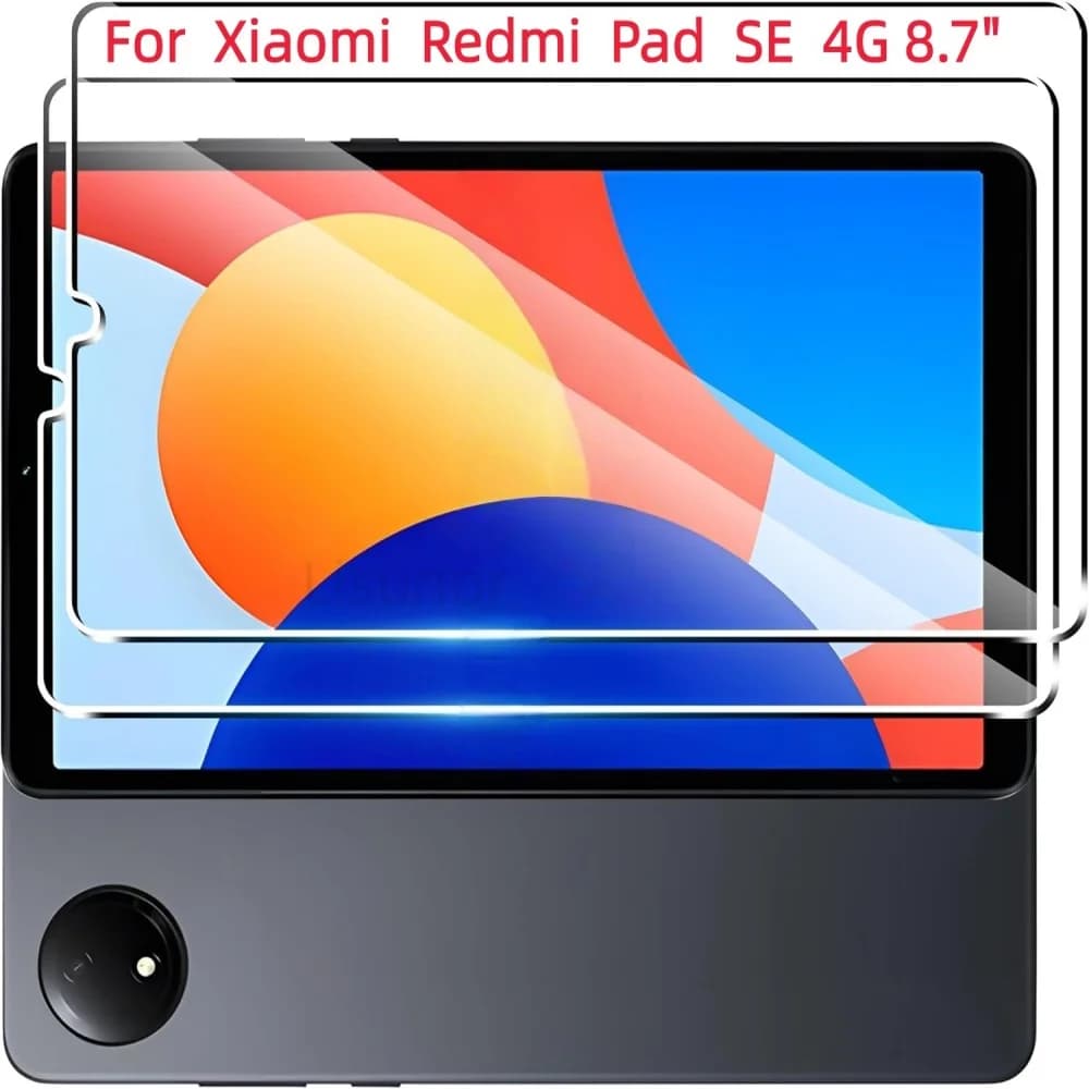 2 PCS 9H Tempered Glass Tablet Screen Protector For Xiaomi Redmi Pad SE 4G 8.7 Inch 2024 Anti-Fingerprint Clear Protective Film