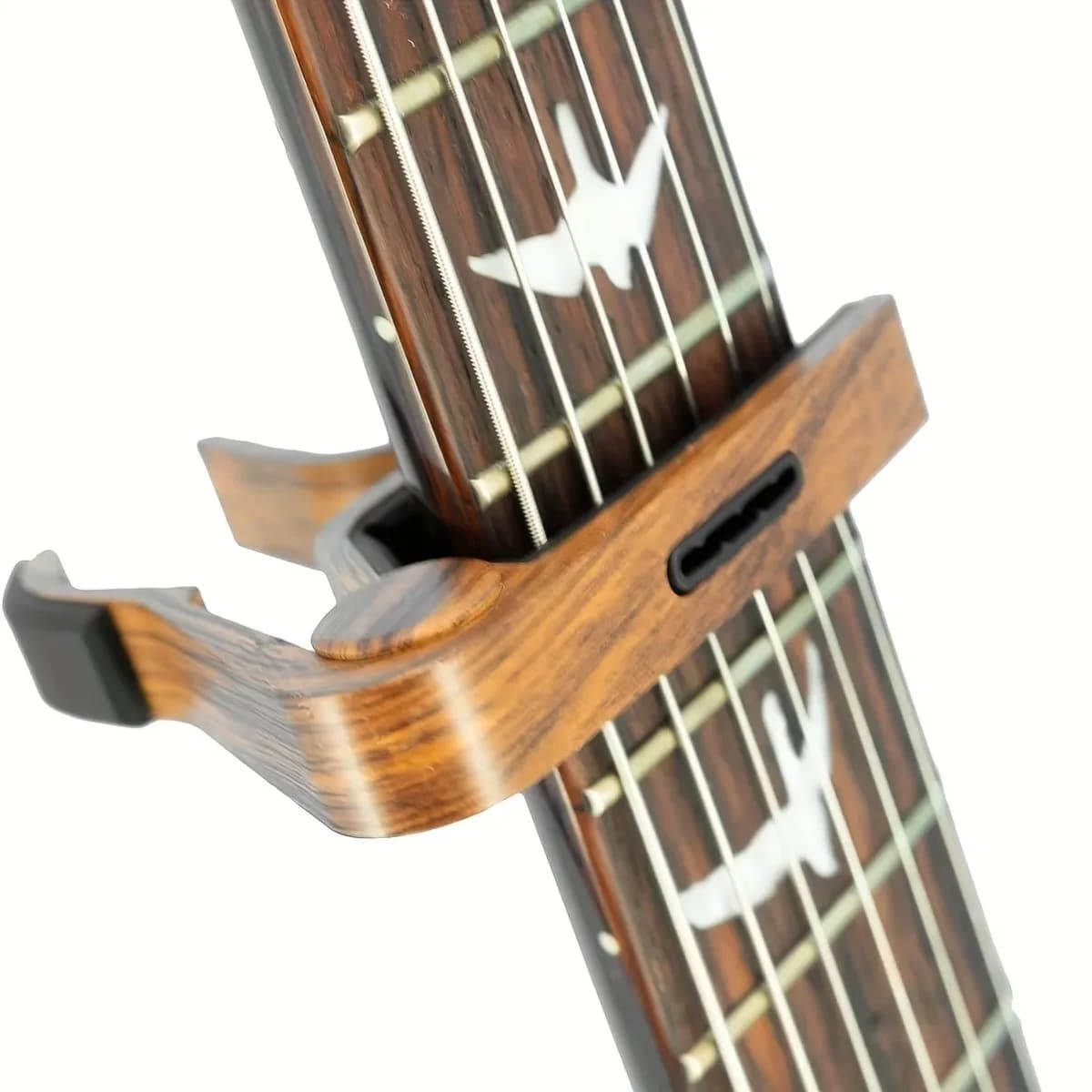 Capotasto per chitarra Rose con porta plettri per chitarra acustica, elettrica, ukulele, banjo, mandolino