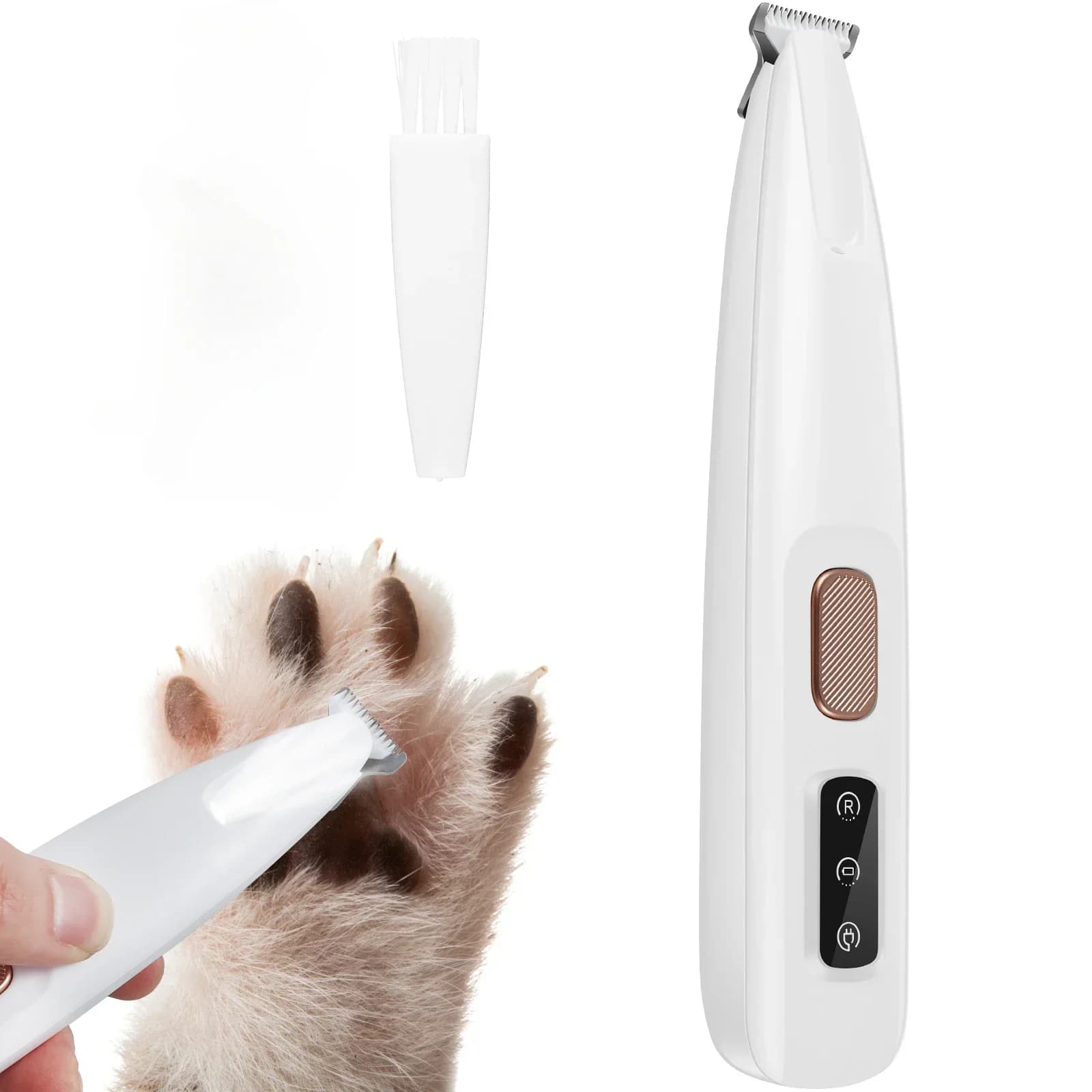 Nuovo Tagliapelo per Cani con Luce LED, Completamente Impermeabile, Display LED, Tosatrice per Toelettatura con Lama Larga 18mm
