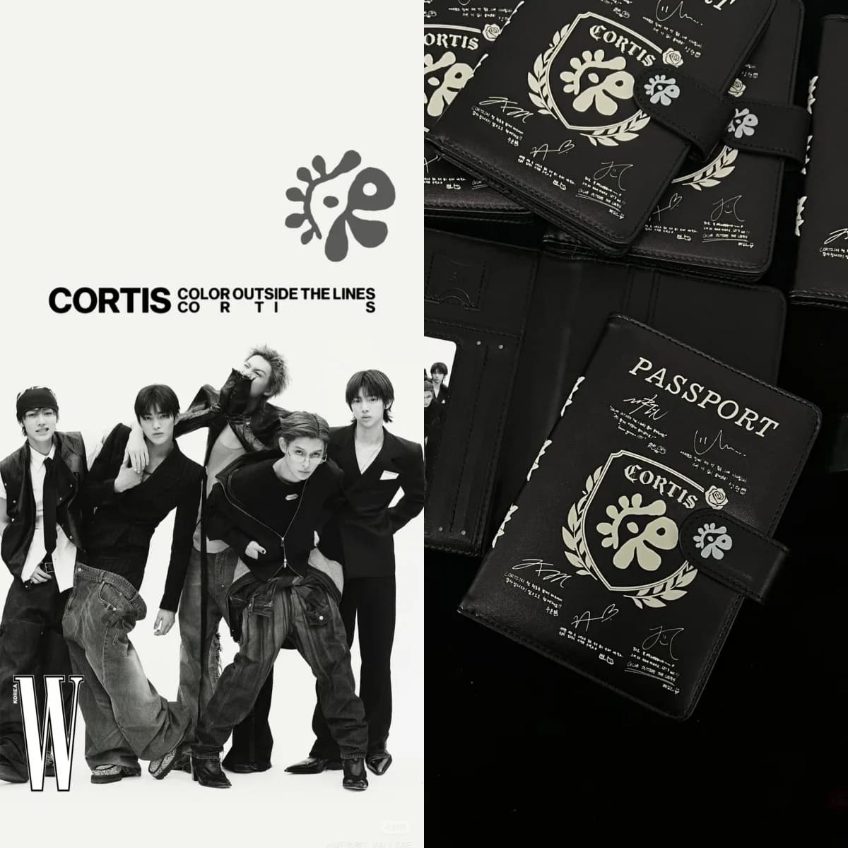 Porta Passaporto Esclusivo COER del Nuovo Gruppo Kpop CORTIS, Stile MARTIN JAMES JUHOON KEONHO, Porta Carte in Pelle Portatile