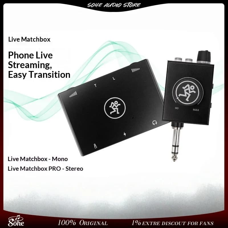RunningMan Live Matchbox PRO Scheda Audio per Streaming Mobile, Convertitore Matchbox, Acquisizione Stereo HD, Monitoraggio Senza Latenza
