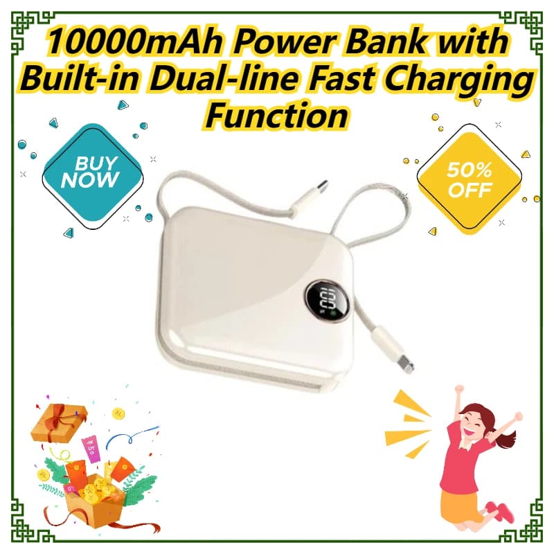 Power Bank da 10.000 mAh con funzione di ricarica rapida integrata a doppia linea