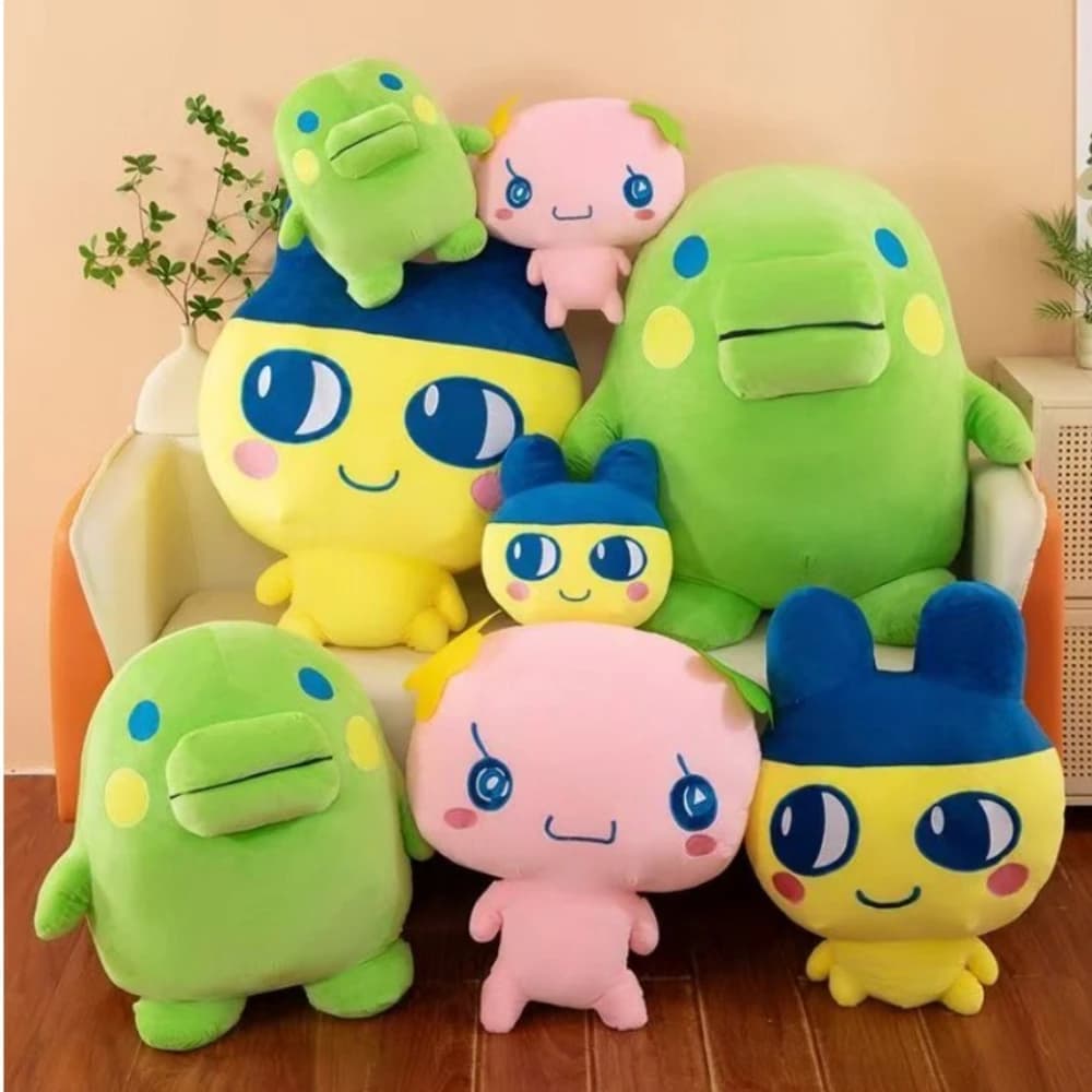 Peluche Tamagotchi Anime Mametchi 40cm, Cuscino Kawaii Mimichi Kuchipachi, Bambola Cartoon Carina, Regalo per Bambine