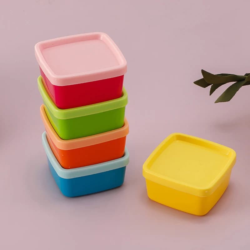 5 Pz/set Mini Lunch Box Bottiglia di Condimento di Plastica Ketchup Spremere Bottiglia Contenitore di Cibo Portatile Caramelle Noci Snack Cucina di Stoccaggio