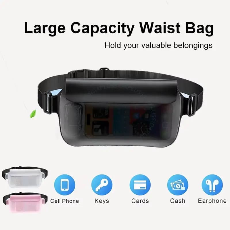 Waterproof Bag for Cellular Nuoto, Stagno Bag with Belt, Perfect for Swimming, Snorkeling, Canoeing, Kayaking