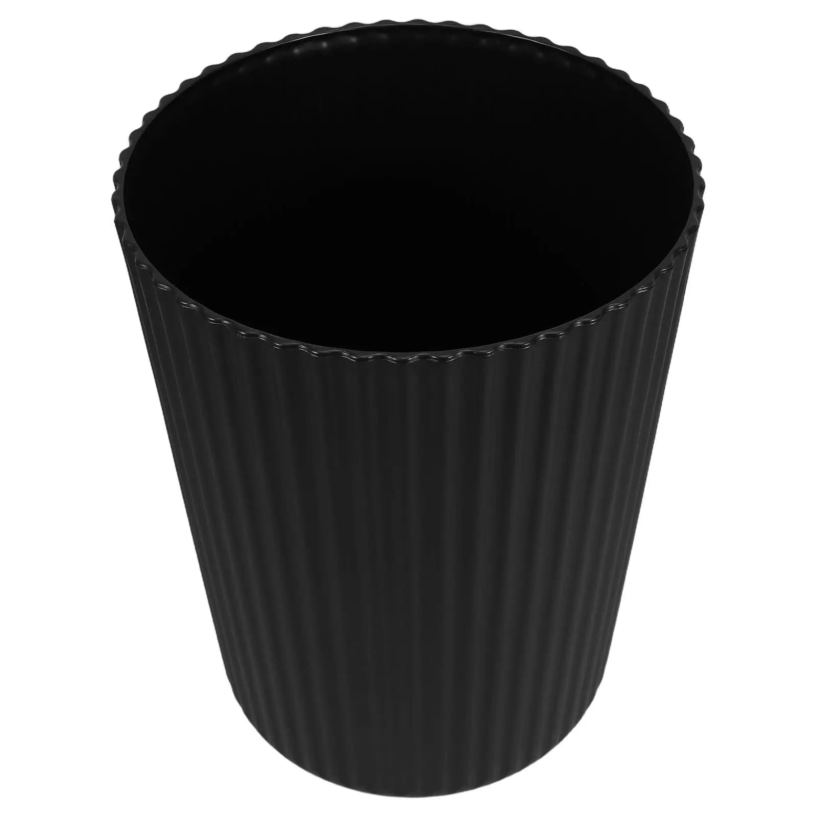 Cestino per Rifiuti Rotondo in Plastica Senza Coperchio, Leggero, per Cucina, Bagno, Ufficio, Scrivania, Lavanderia, Moderno per Interni
