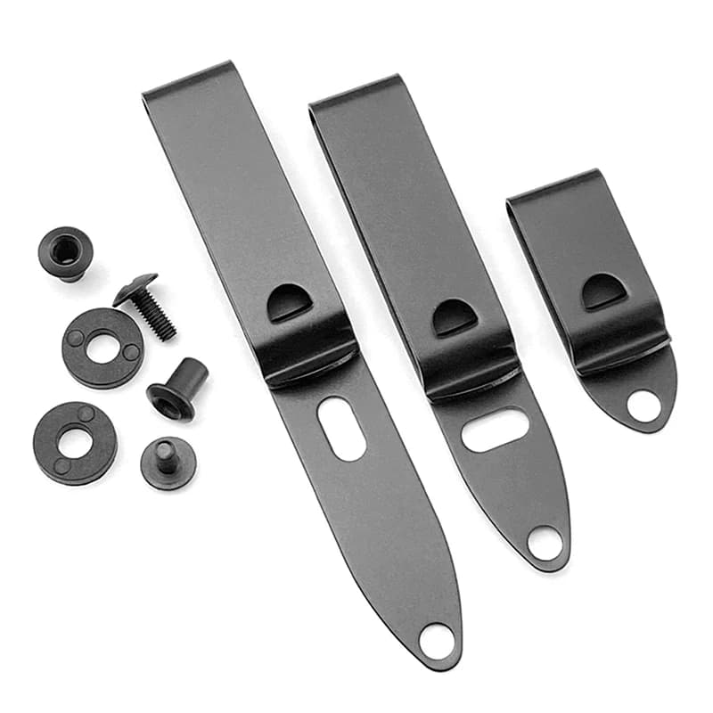 1 pz universale guaina/fondina 2 fori Kydex Clip in acciaio inox IWB fondina Clip da cintura fai da te coltello tasca Clip K Clip con vite