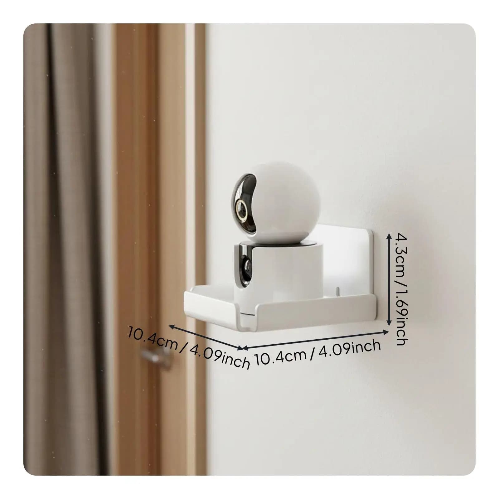 No Security Camera Bracket Cable Management Slot for Living Room