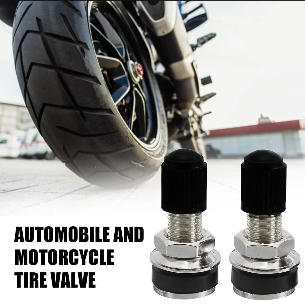 2pcs valvola della ruota del motociclo in lega di zinco accessori per Moto valvola per pneumatici impermeabile durevole ugello per valvola Tubeless da 32mm