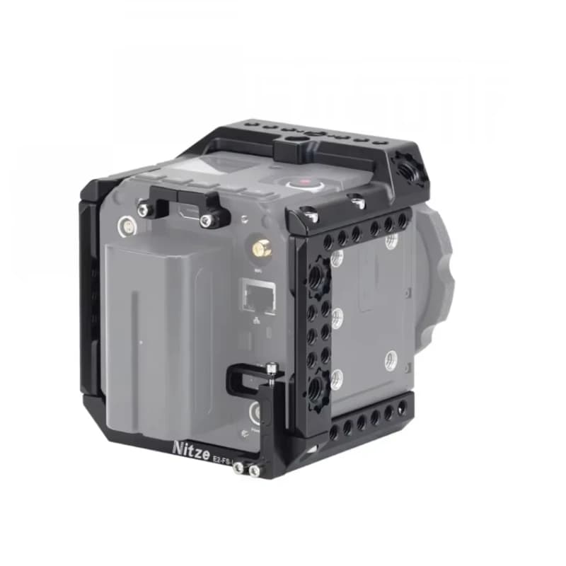 Nitze Cage TP-E2-FSII for Z Cam E2 with HDMI and USB cable clamps and support for N64-HR / N64-ER ARRI for Z Cam E2-M4/S6/F6