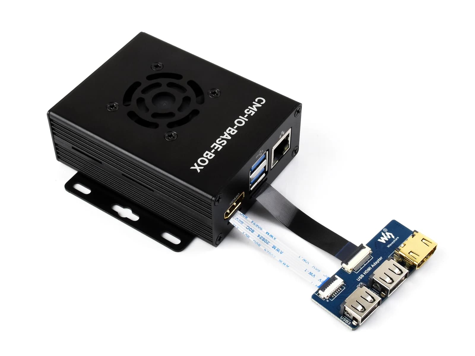 Mini scheda base Waveshare (B) / Mini-computer progettato per il modulo di elaborazione Raspberry Pi 5. EEPROM integrato e chip di crittografia
