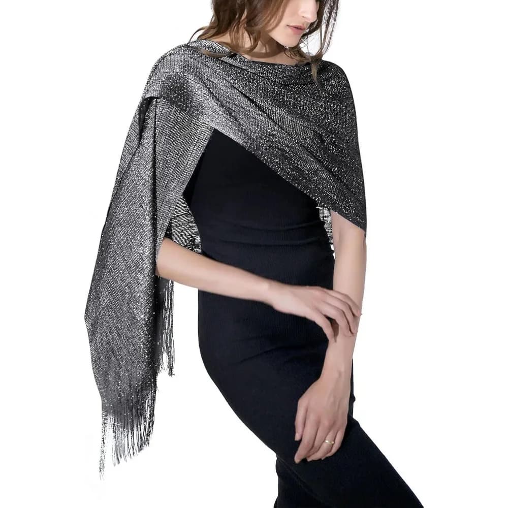 Sciarpe e scialli lucidi da donna sono perfetti come regalo per Natale, Ringraziamento, Festa della Mamma, Capodanno o compleanni