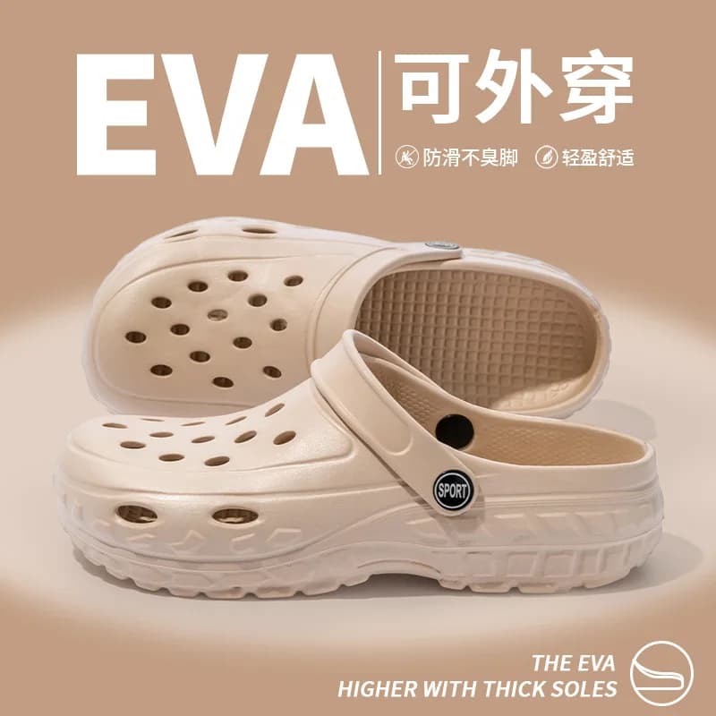 Sandali Estivi da Donna, Ciabatte con Suola Spessa, Morbide in EVA, con Zeppa, Scarpe da Giardino, Sandali da Spiaggia, Pantofole da Casa